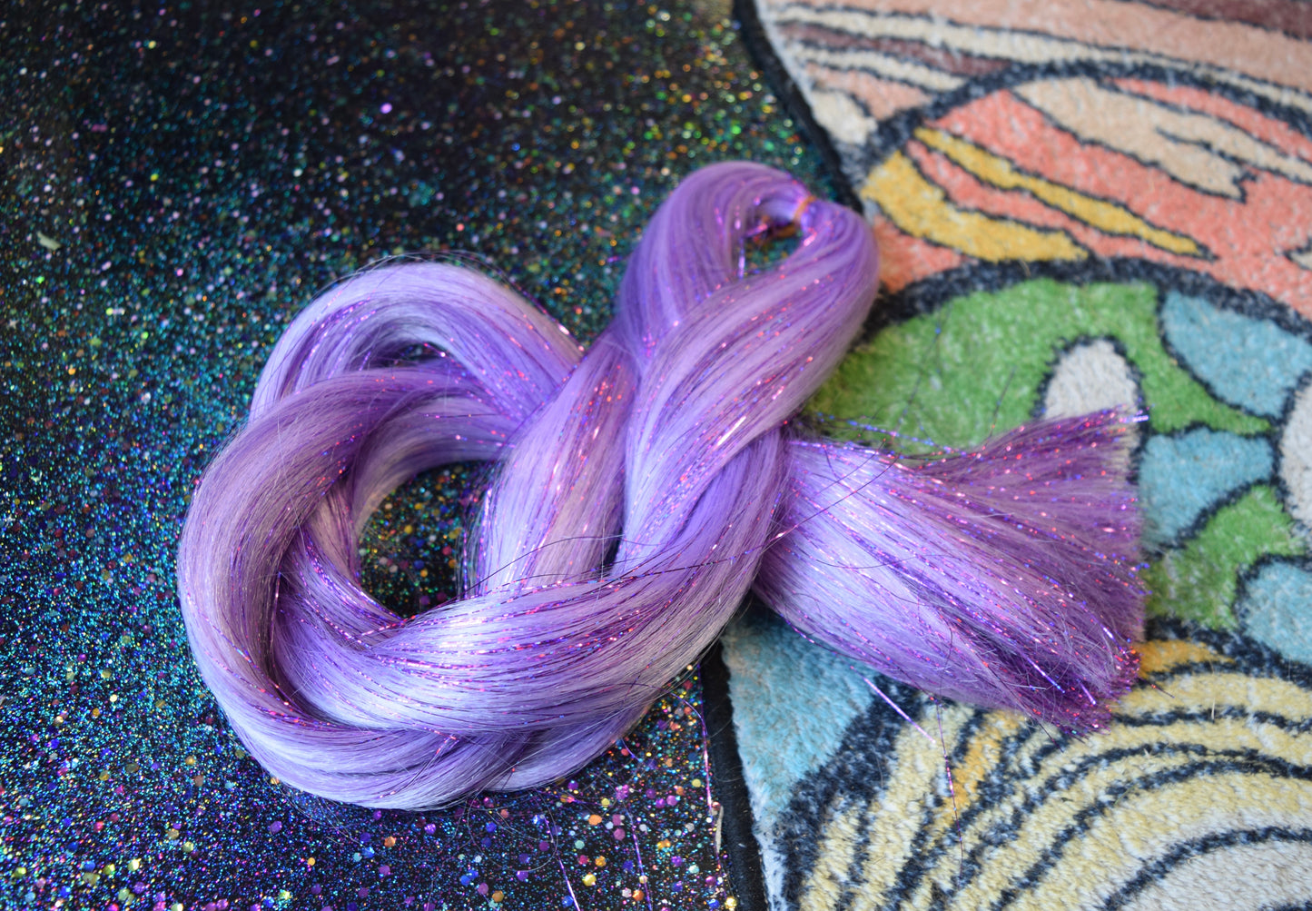 NePTUNE - PURPLe TiNSEL FESTiVAL BRAiD