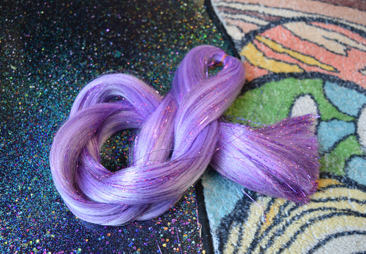 NePTUNE - PURPLe TiNSEL FESTiVAL BRAiD