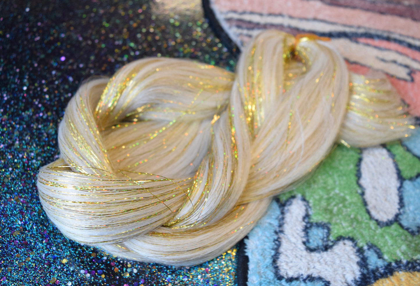CeRES - GOLDEN BLONDE TiNSEL FESTiVAL BRAiD