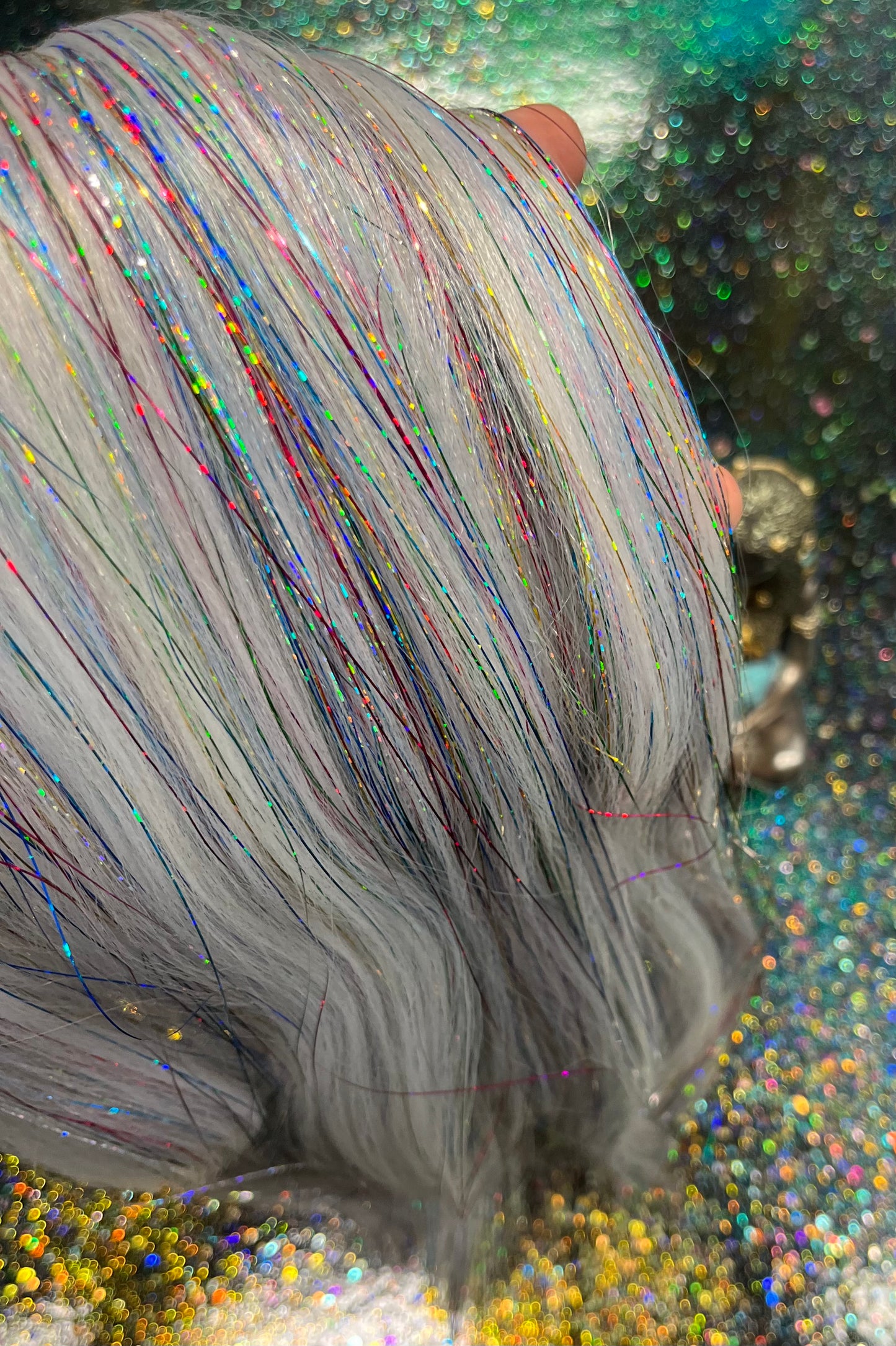 SeLEnE - SiLVER BLoNDE PONYTAiL EXTENSiON