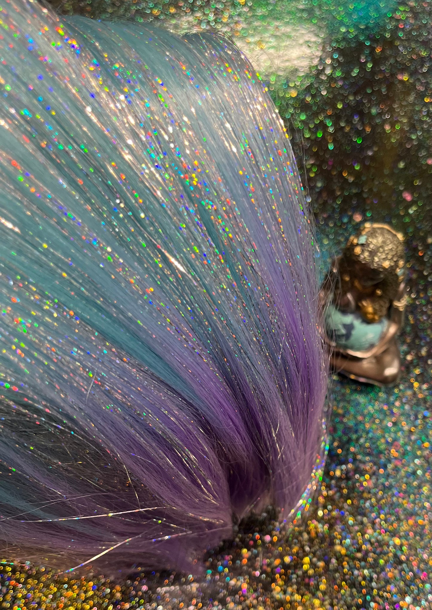 KALi - PURPLe OMBRe PONYTAiL EXTENSiON