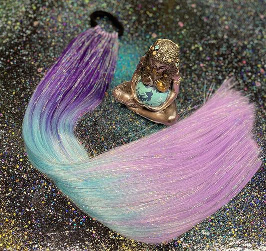 KALi - PURPLe OMBRe PONYTAiL EXTENSiON