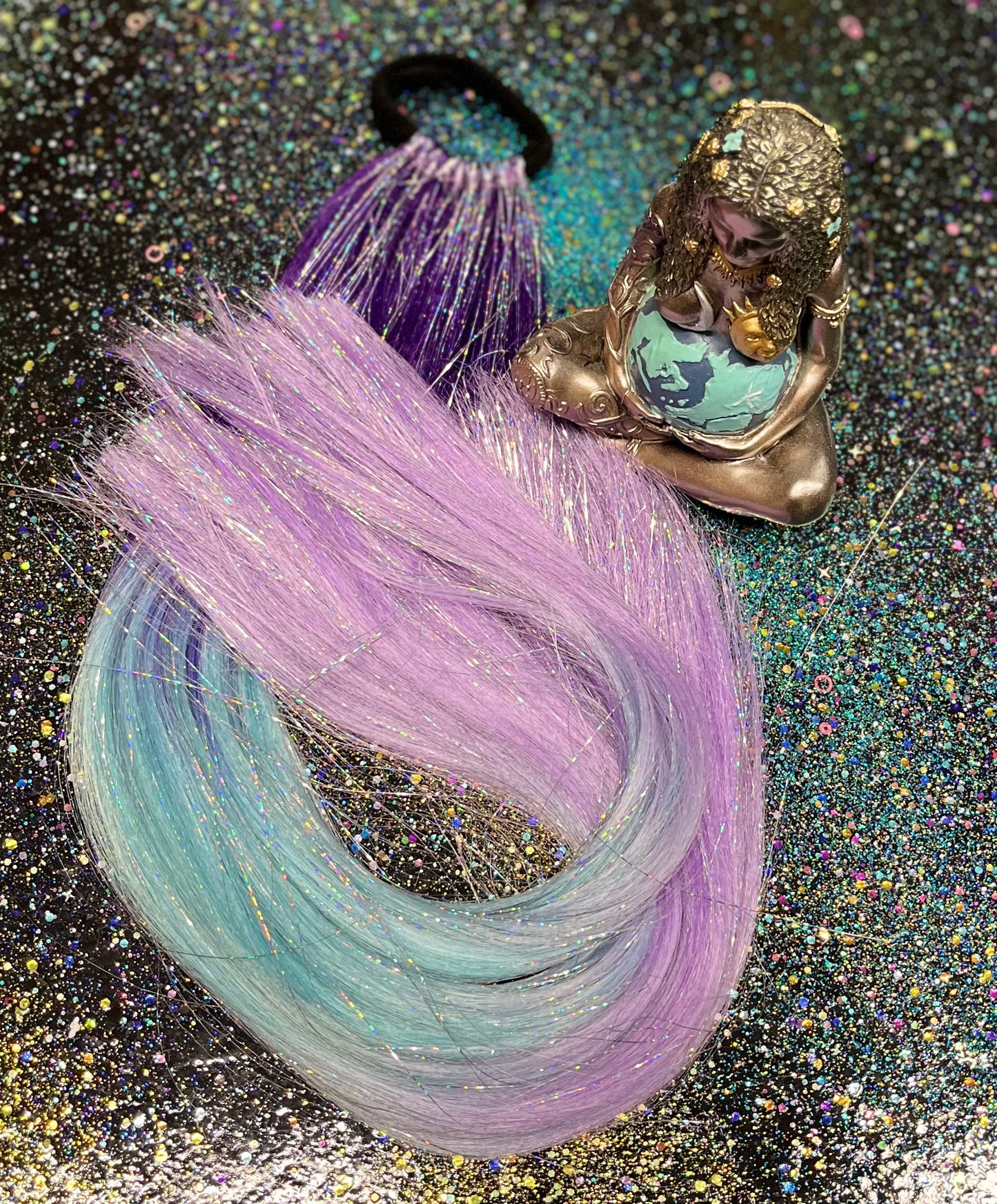 KALi - PURPLe OMBRe PONYTAiL EXTENSiON