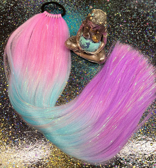 HeCaTE - PiNK OMBRe PONYTAiL EXTENSiON