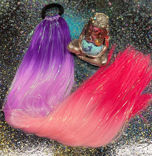 FReYA - DeEP PuRPLE OMBRe PONYTAiL EXTENSiON