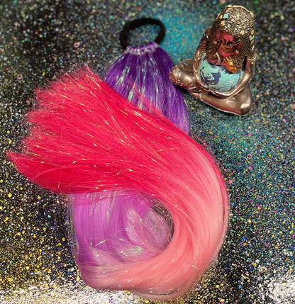 FReYA - DeEP PuRPLE OMBRe PONYTAiL EXTENSiON